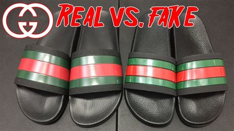 fake vs real gucci slides|gucci slides cheap real.